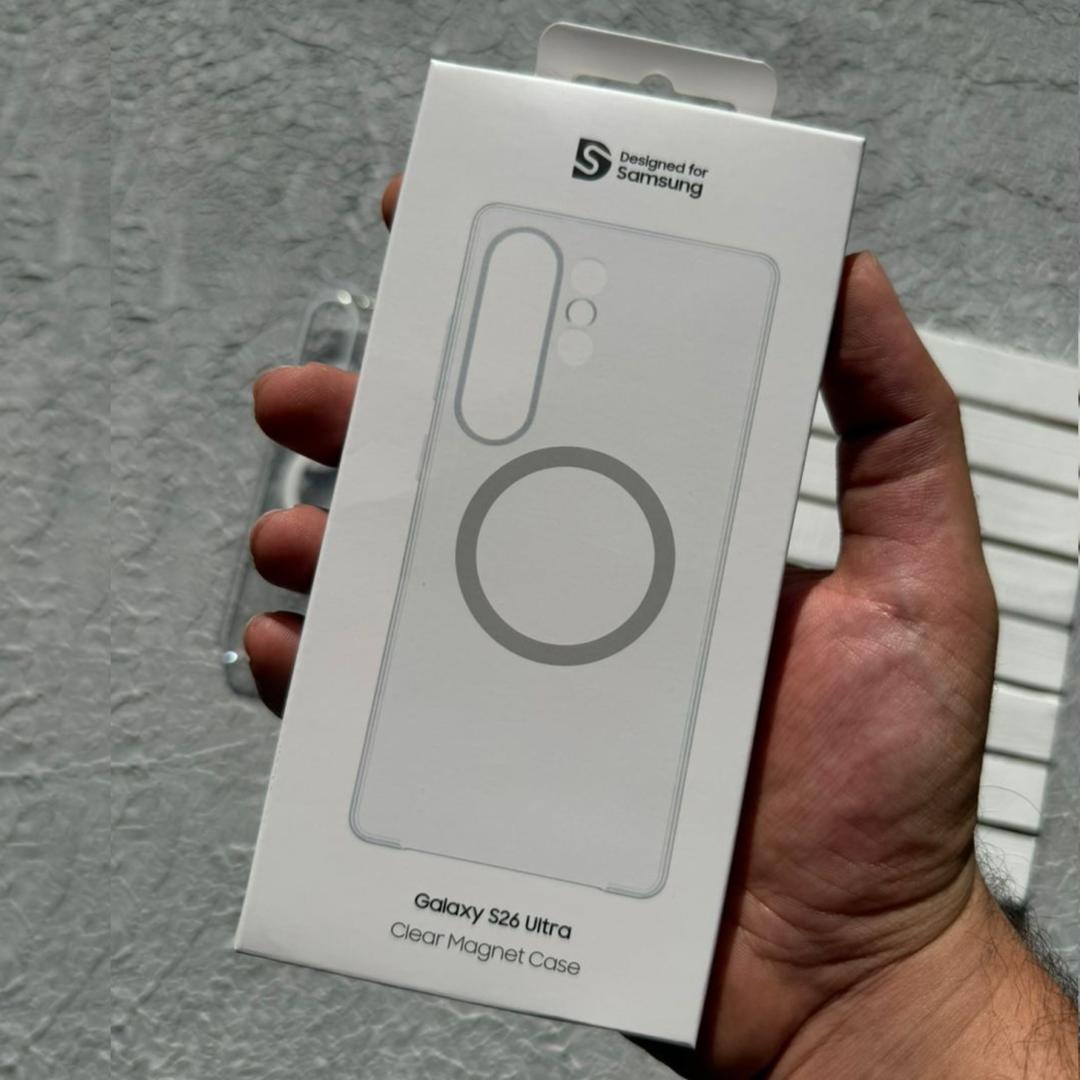 قاب پشت بی رنگ ، شفاف با مگ سیف Clear Magnet Case سامسونگ